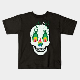 Trippy Skull Face Kids T-Shirt